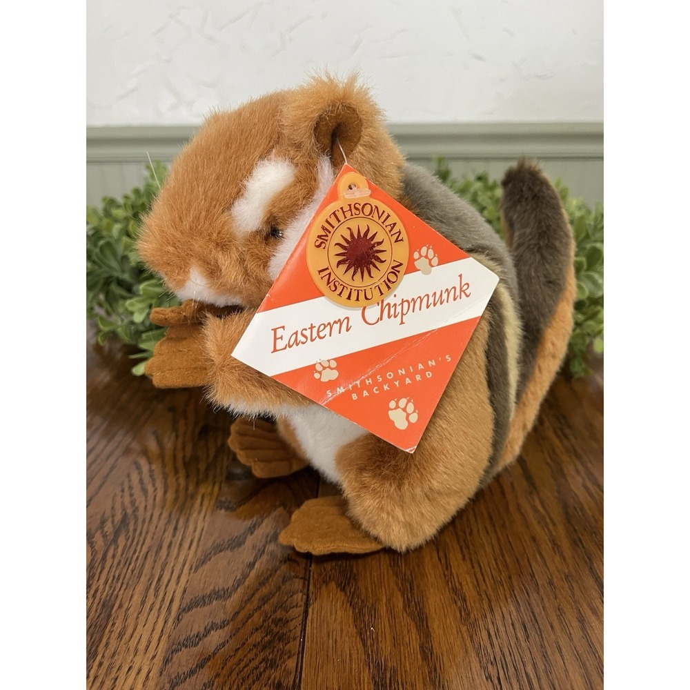 Smithsonian Eastern Chipmunk Plush Animal Backyard Sound Prints 1995 Vintage NEW
